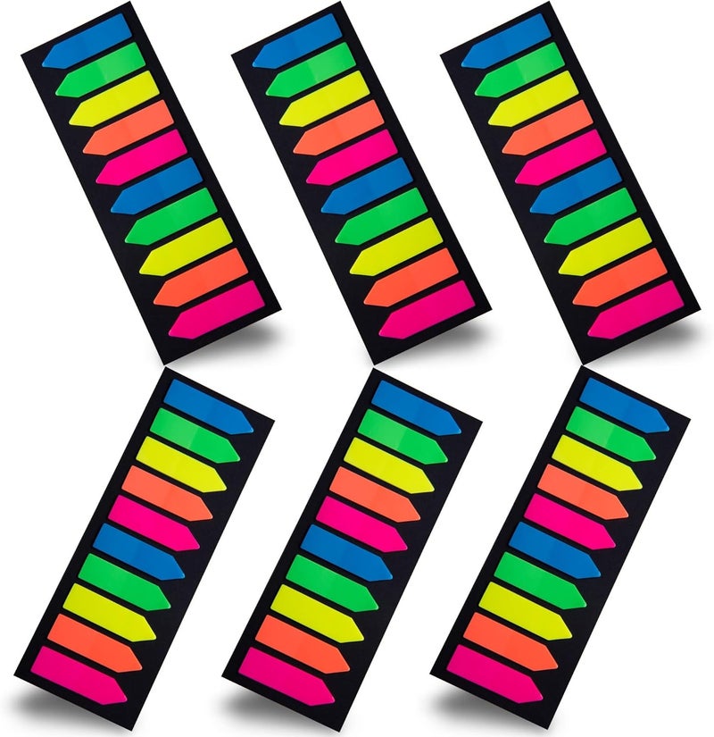 Ericter Store 1200 Pcs Sticky Tabs Page Markers Sticky Index Tabs, Arrow Flag Tabs - 10 Primary Color Tabs Page Flag Markers Bookmarks Book Tabs for Annotating Books - Image 1